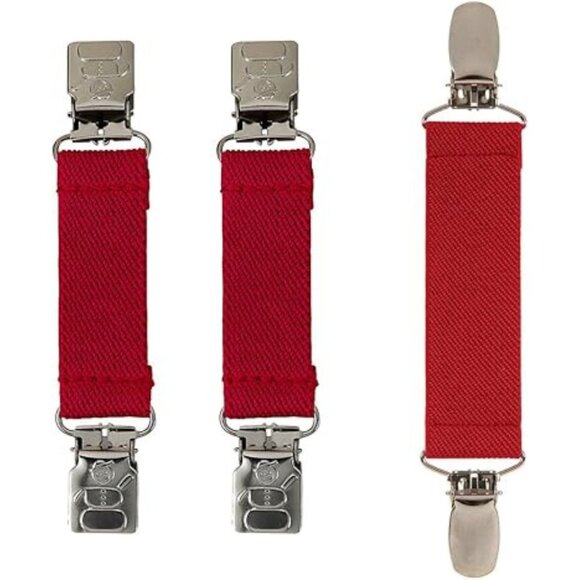 Hold’Em Mitten & Hat Clip Set Toddler Kids Sturdy Super Tight Grip - Red - Picture 1 of 6